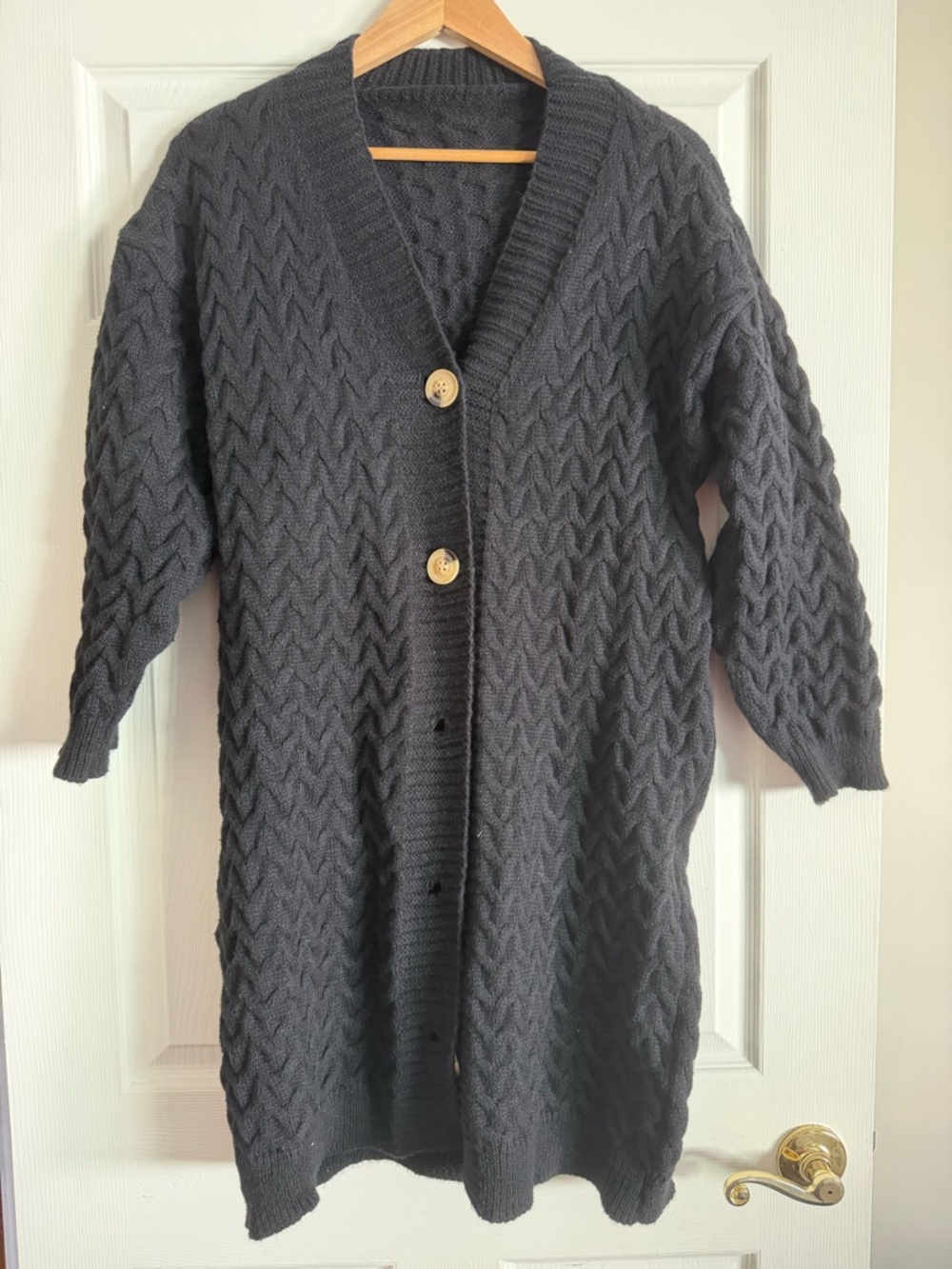 Long cardigan grey large